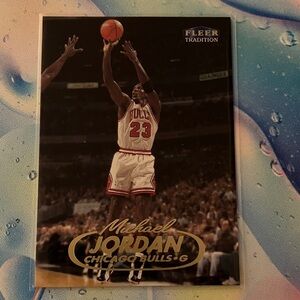 Michael Jordan Fleer Tradition Basketball Card - Chicago Bulls NBA RARE